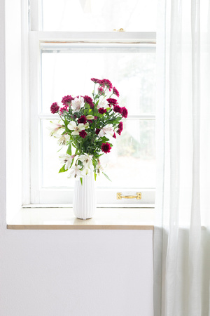 White Flower Vases by Kristen McSorley Boiled Wheat Photography